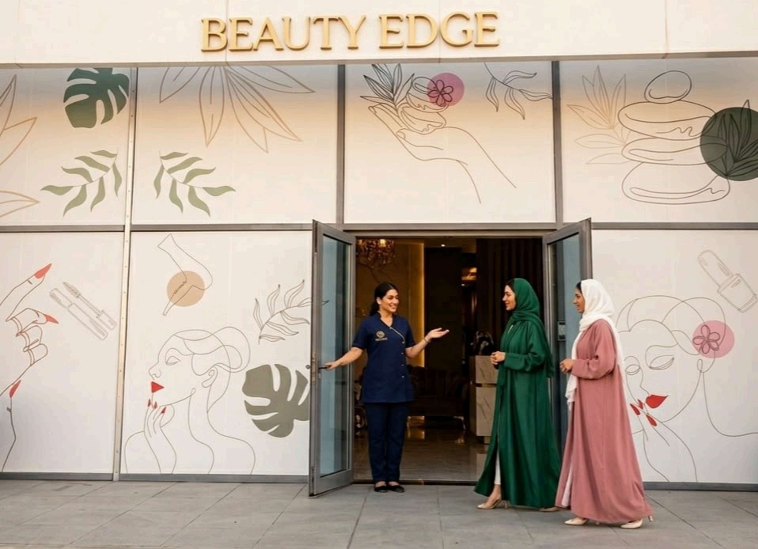 Guests being welcomed at the Al Rakah branch entrance, Al Khobar